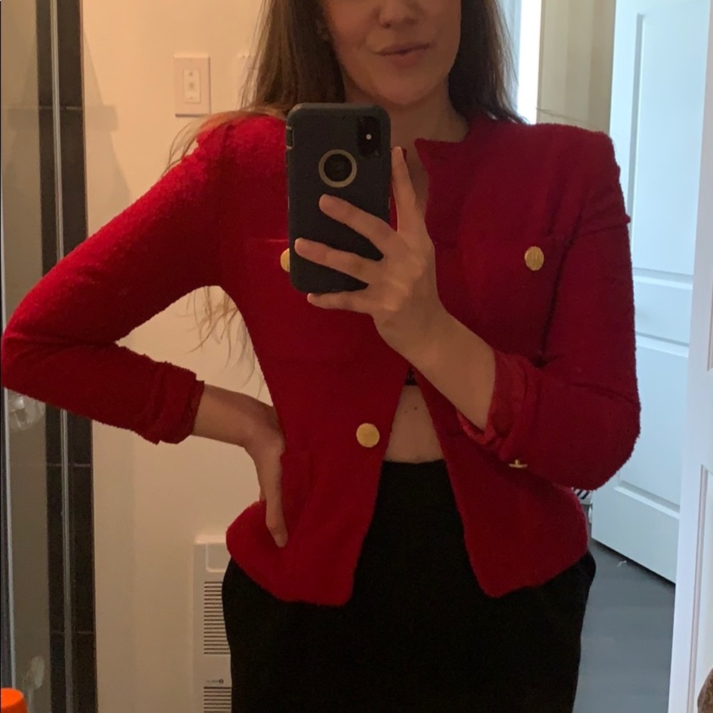 Jones NewYork petite red blazer